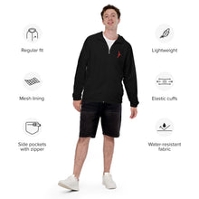 Load image into Gallery viewer, Heroic Unisex Windbreaker - Black/Black