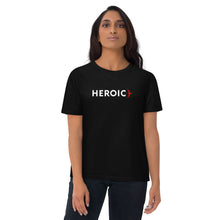 Load image into Gallery viewer, Organic Cotton Heroic Black T-shirt