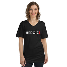Load image into Gallery viewer, Unisex V-Neck Heroic T-Shirt
