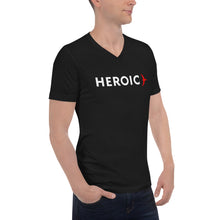 Load image into Gallery viewer, Unisex V-Neck Heroic T-Shirt