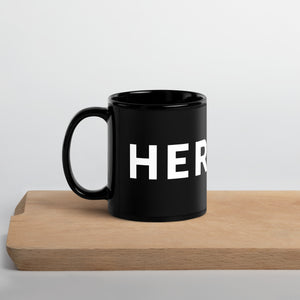 Black Glossy Heroic Mug