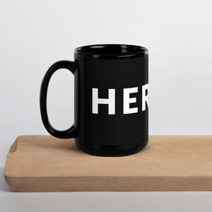 Black Glossy Heroic Mug