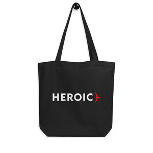 Heroic Black Eco Tote Bag