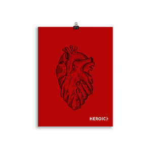 Heroic Red Posters