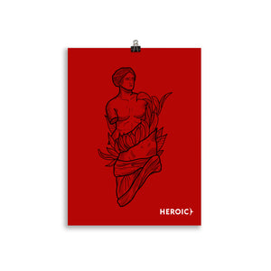 Heroic Red Posters