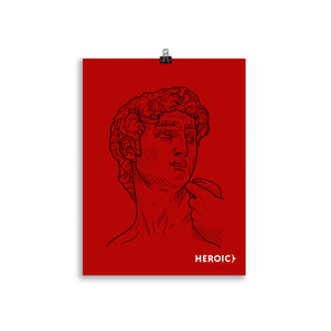 Heroic Red Posters