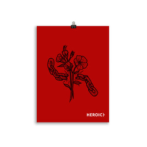 Heroic Red Posters