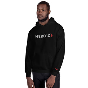 Unisex Heroic Black Hoodie