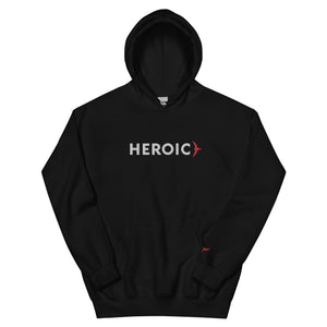 Unisex Heroic Black Hoodie