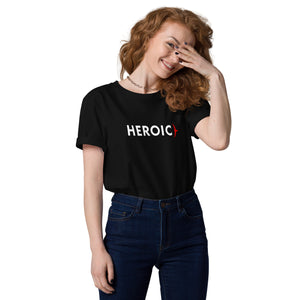 Organic Cotton Heroic Black T-shirt