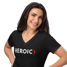 Load image into Gallery viewer, Women’s Relaxed V-Neck Heroic T-shirt
