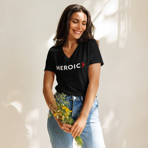 Women’s Relaxed V-Neck Heroic T-shirt